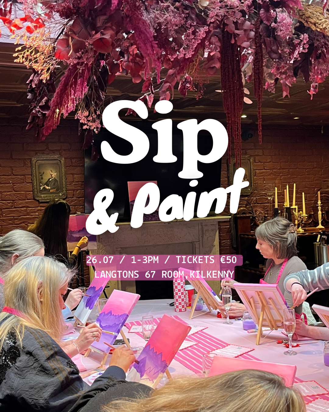 July Paint and Sip 🌸