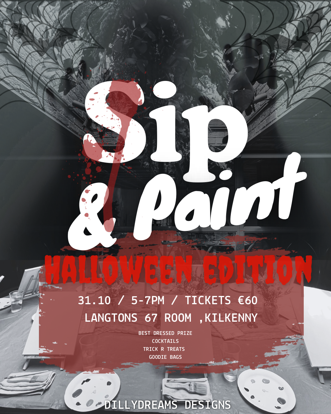 HALLOWEEN SPOOKY SCOOPS PAINT & SIP NIGHT 👻🎃